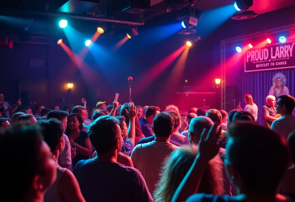 Audience enjoying a blues concert in Oxford, Mississippi