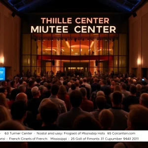 Audiences enjoying the French Film Festival at the University of Mississippi's Turner Center