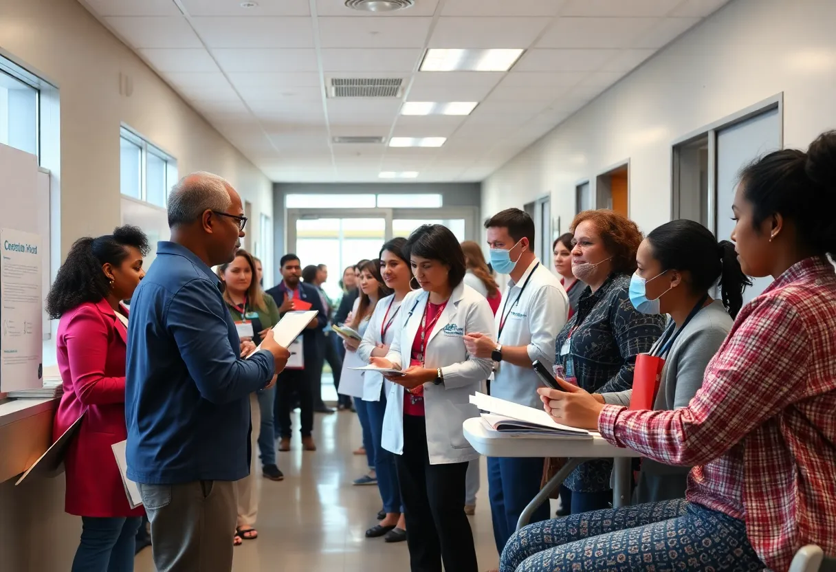 Community health event focused on heart health screenings in Oxford.