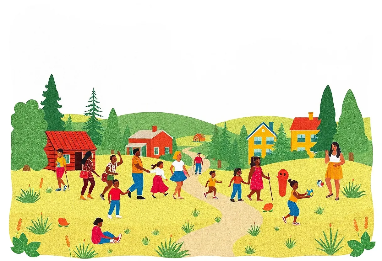 Vibrant Minnesota landscape showcasing community engagement.