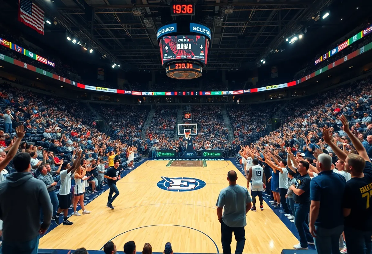 Ole Miss Rebels facing Georgia Bulldogs in a basketball game