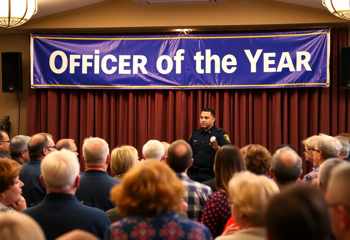 Community celebration for Officer of the Year in Oxford