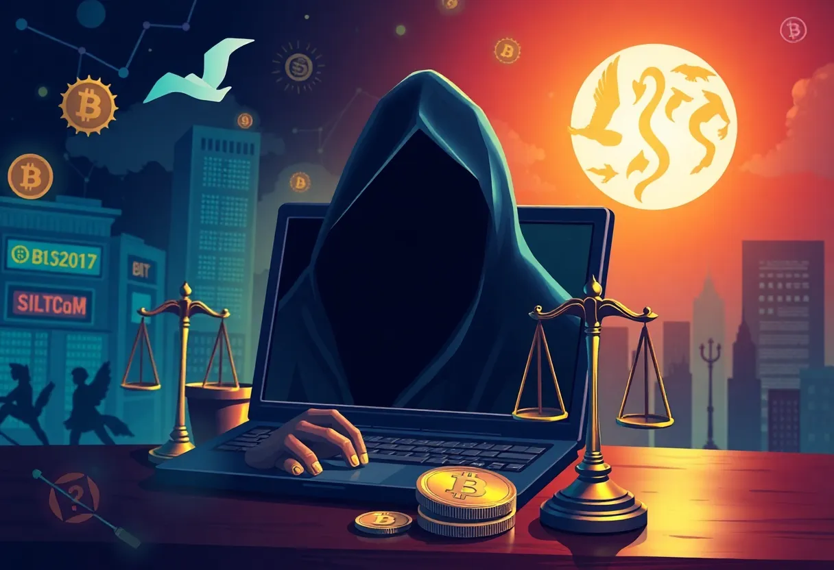 Illustration of internet freedom and justice related to Ross Ulbricht