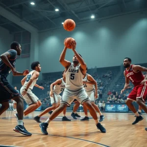 Arkansas women's basketball team in action during a game against Ole Miss.