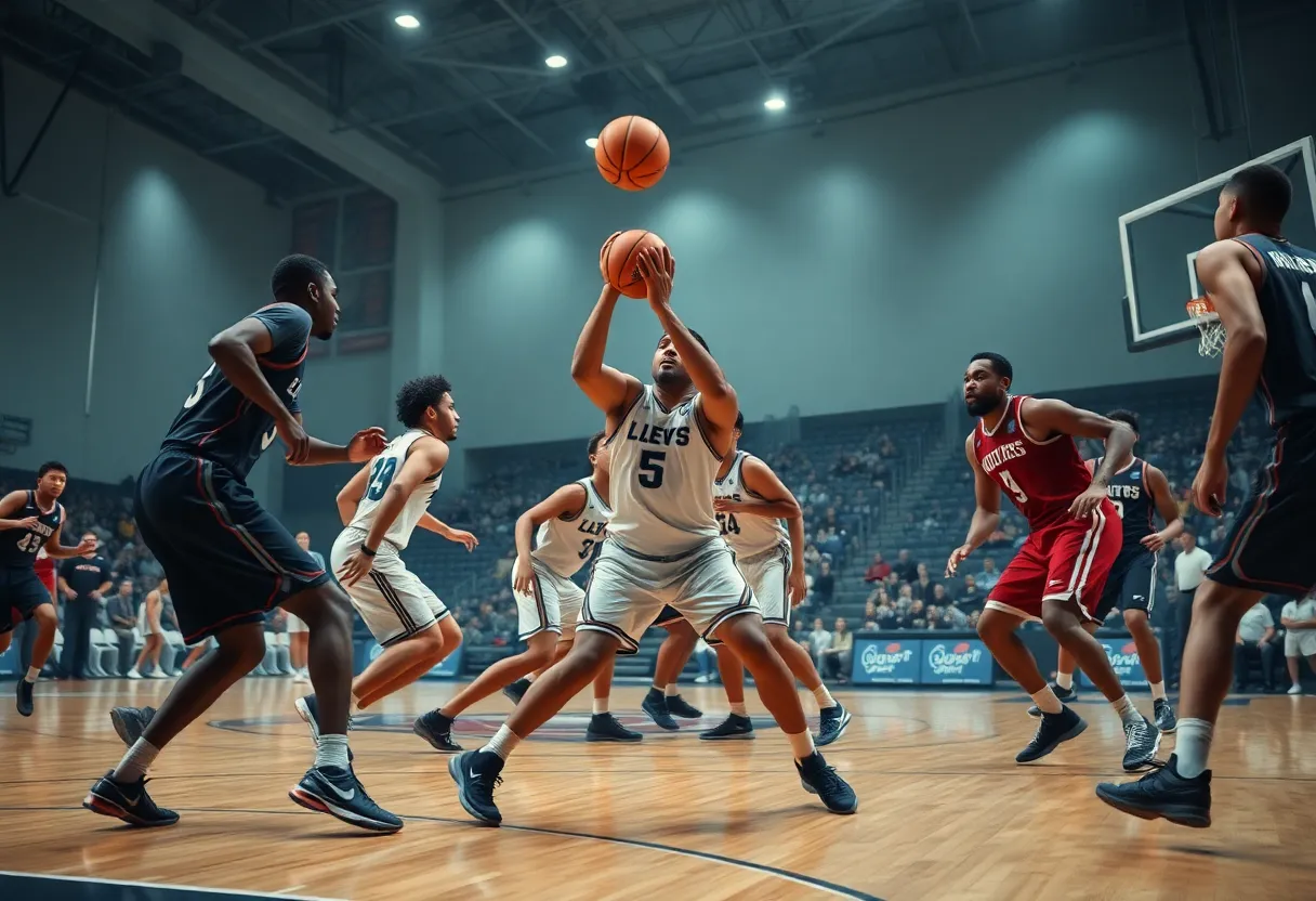 Arkansas women's basketball team in action during a game against Ole Miss.