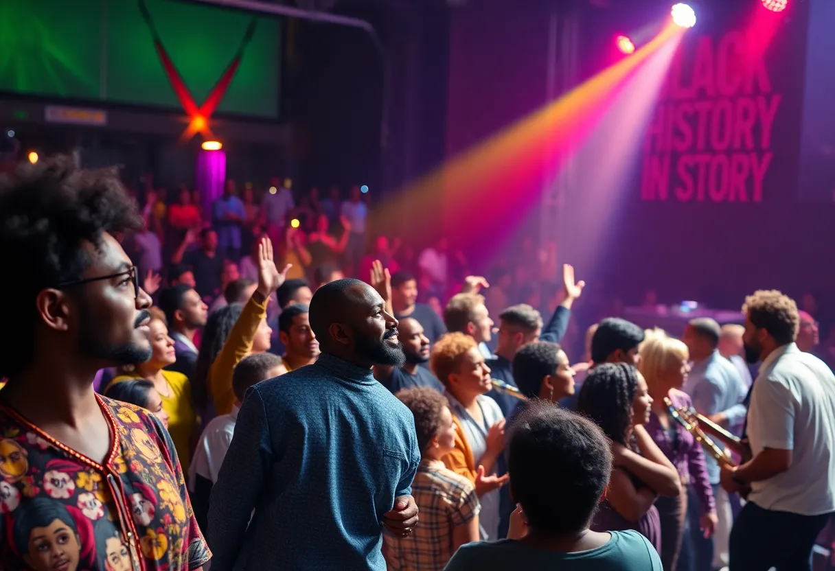 Audience enjoying the Black History Month concert at the University of Mississippi