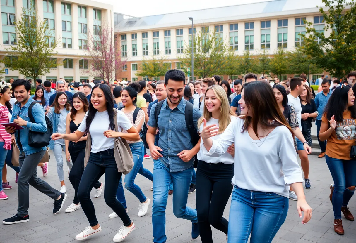 Students performing stepping and strolling during Black History Month at the University of Mississippi.