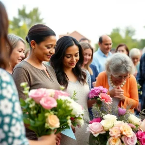 A community gathers to honor Jimmie Lee at a memorial service.