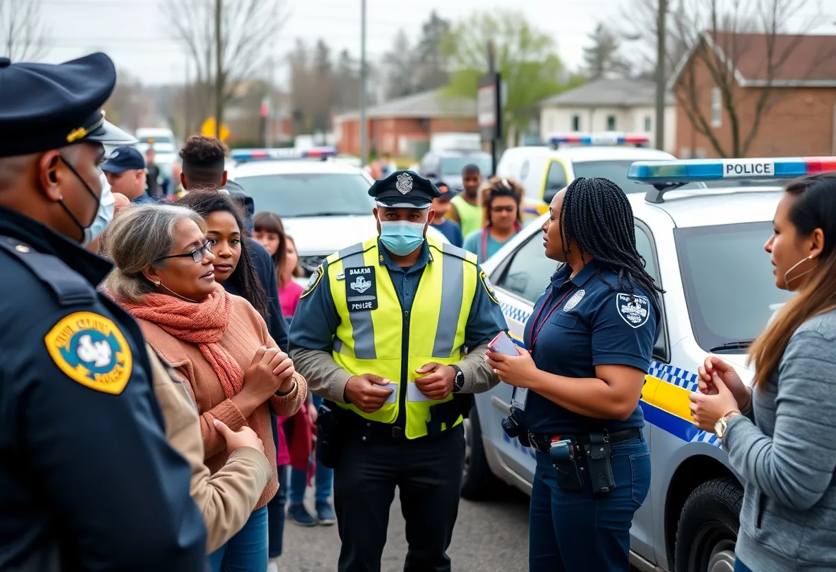 Local community supporting police efforts in Lafayette County shooting case.