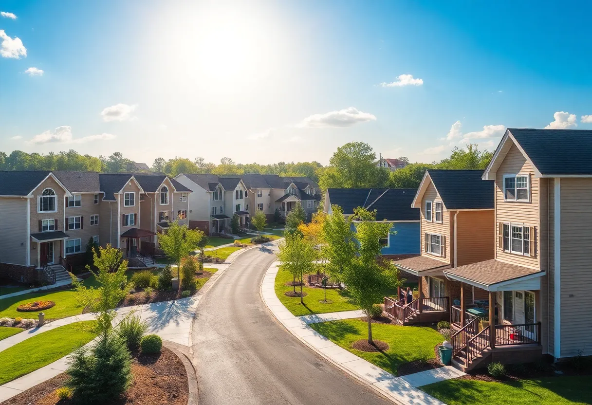 Neighborhood in Lafayette County showing various properties.