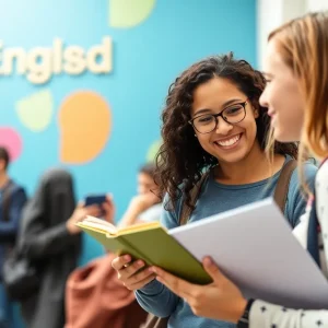 Students learning at the Oxford English Centre