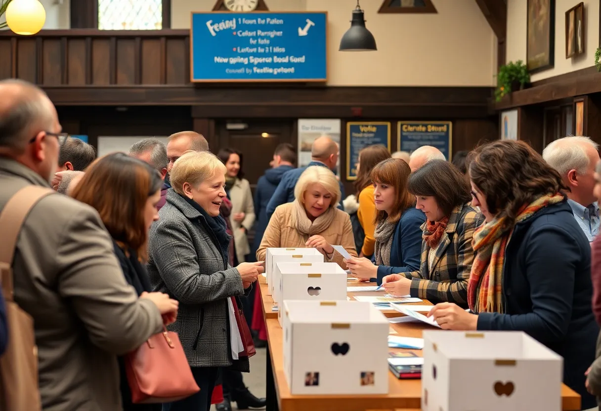 Residents of Oxford participating in local elections