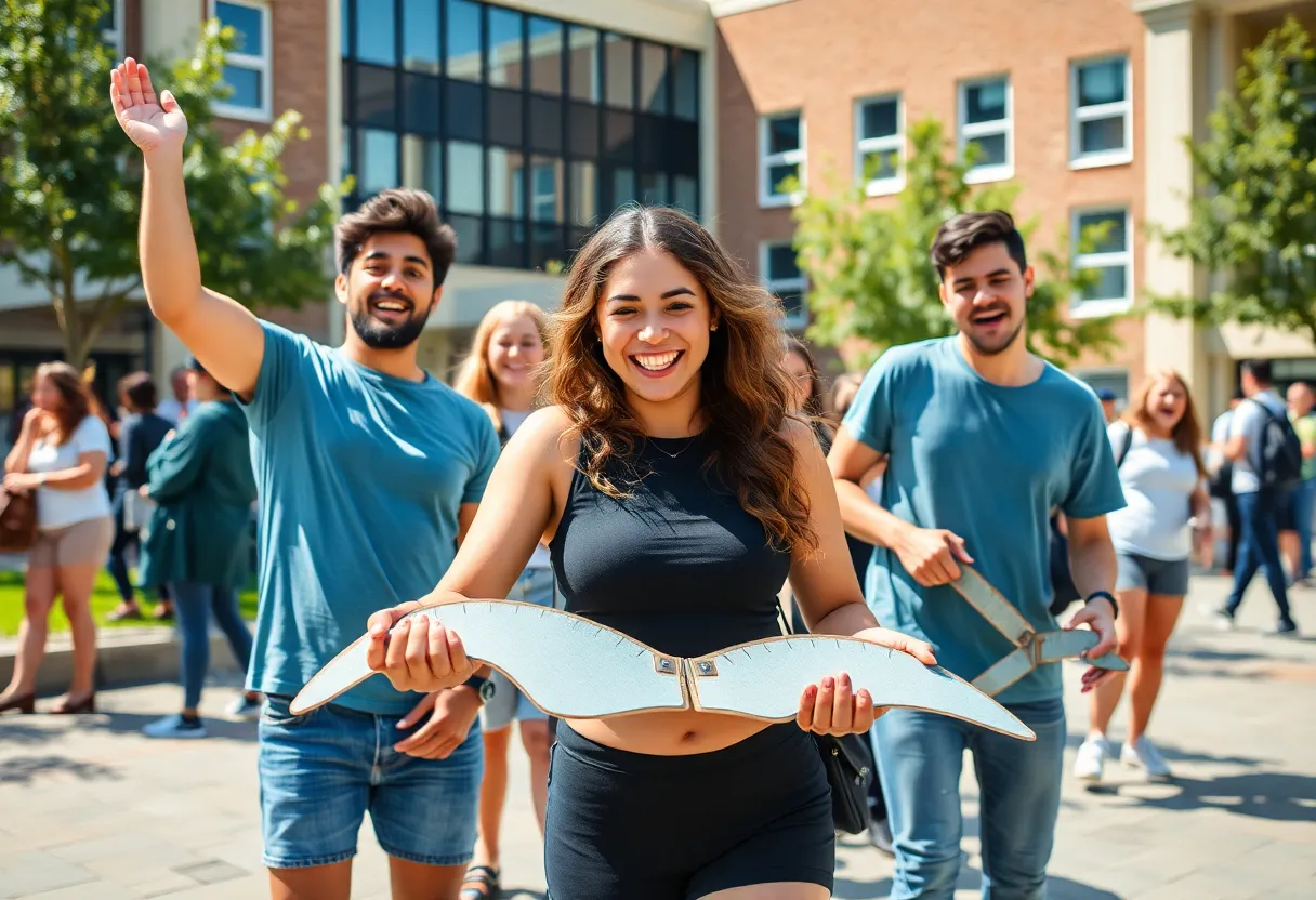 Students participating in the Southern Smash event at the University of Mississippi