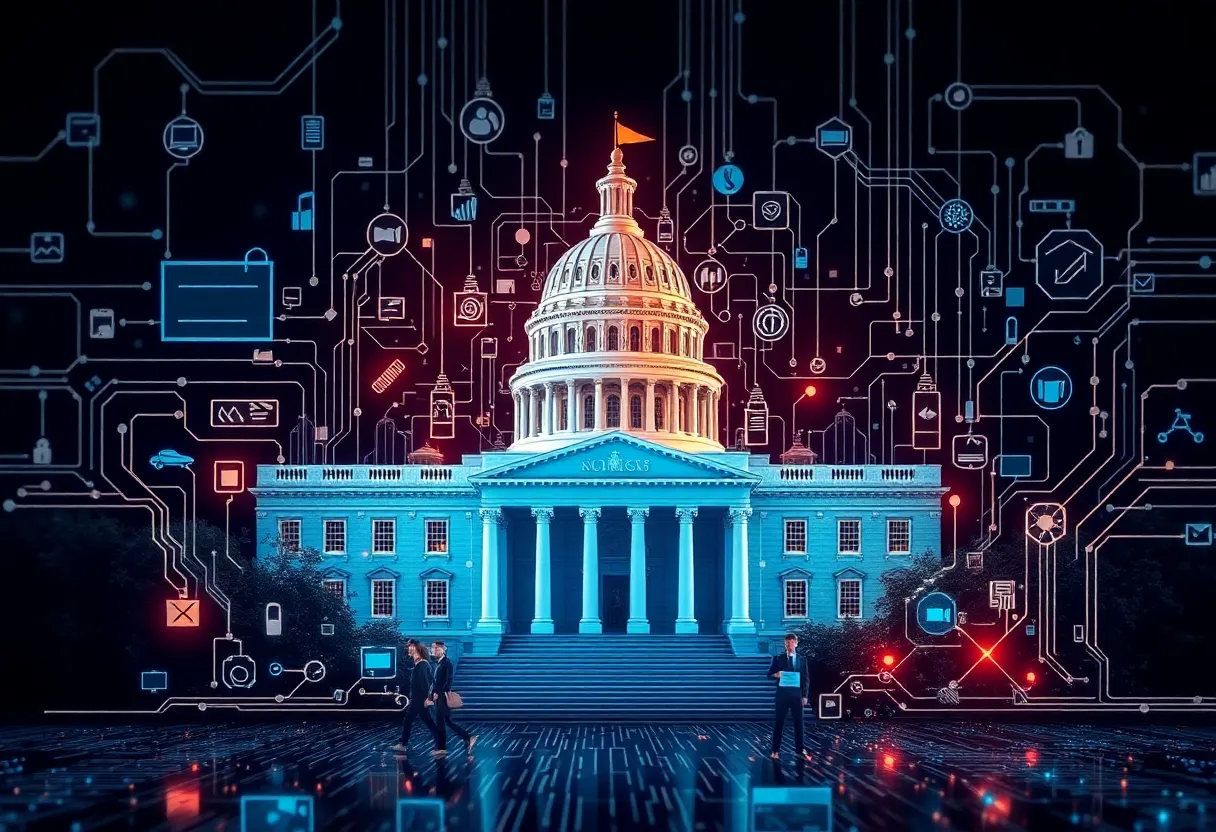 Visual representation of government efficiency and technological innovation