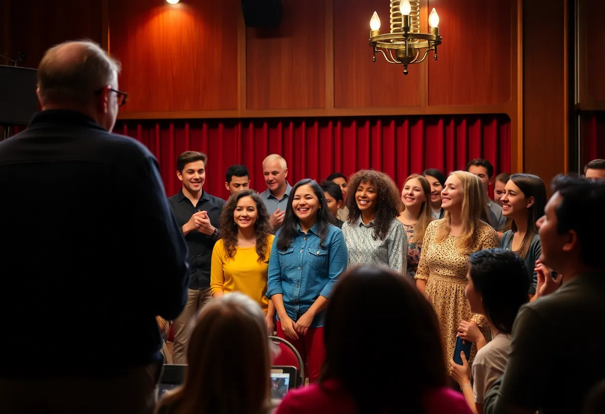 Performers at Laughin' in the Sip improv festival