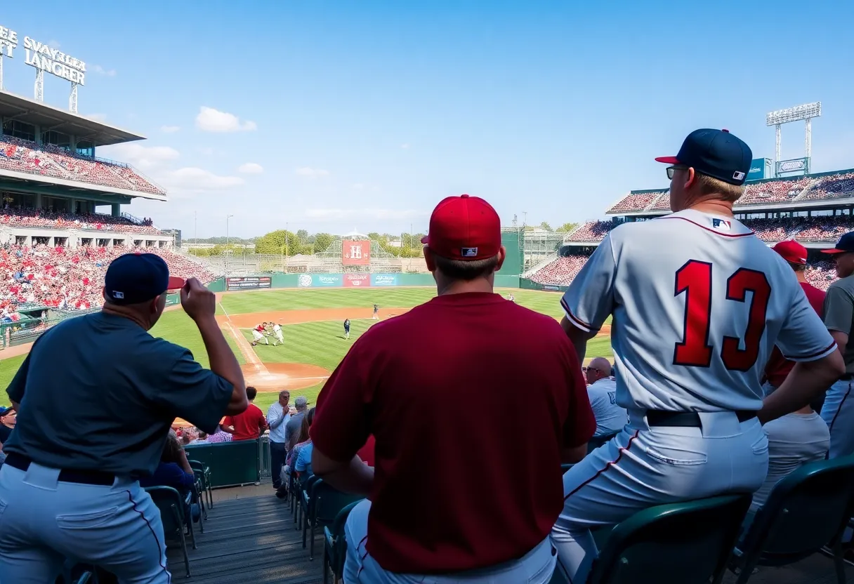 Ole Miss Rebels baseball team in action against Florida Gators