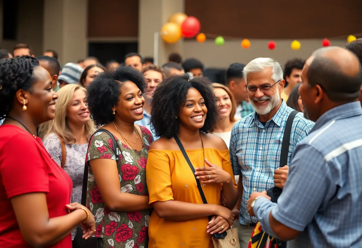 Community members celebrating the Citizen of the Year award nominations.