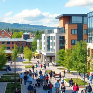 The bustling college town of Oxford, Mississippi