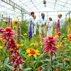 Botanical garden showcasing medicinal plants in Oxford