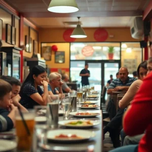 Scene of a restaurant where a theft occurred.