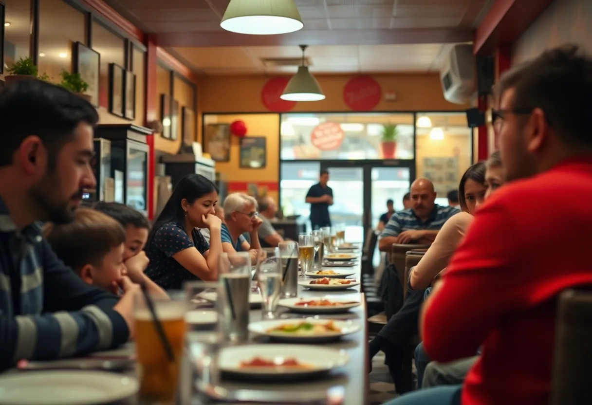 Scene of a restaurant where a theft occurred.