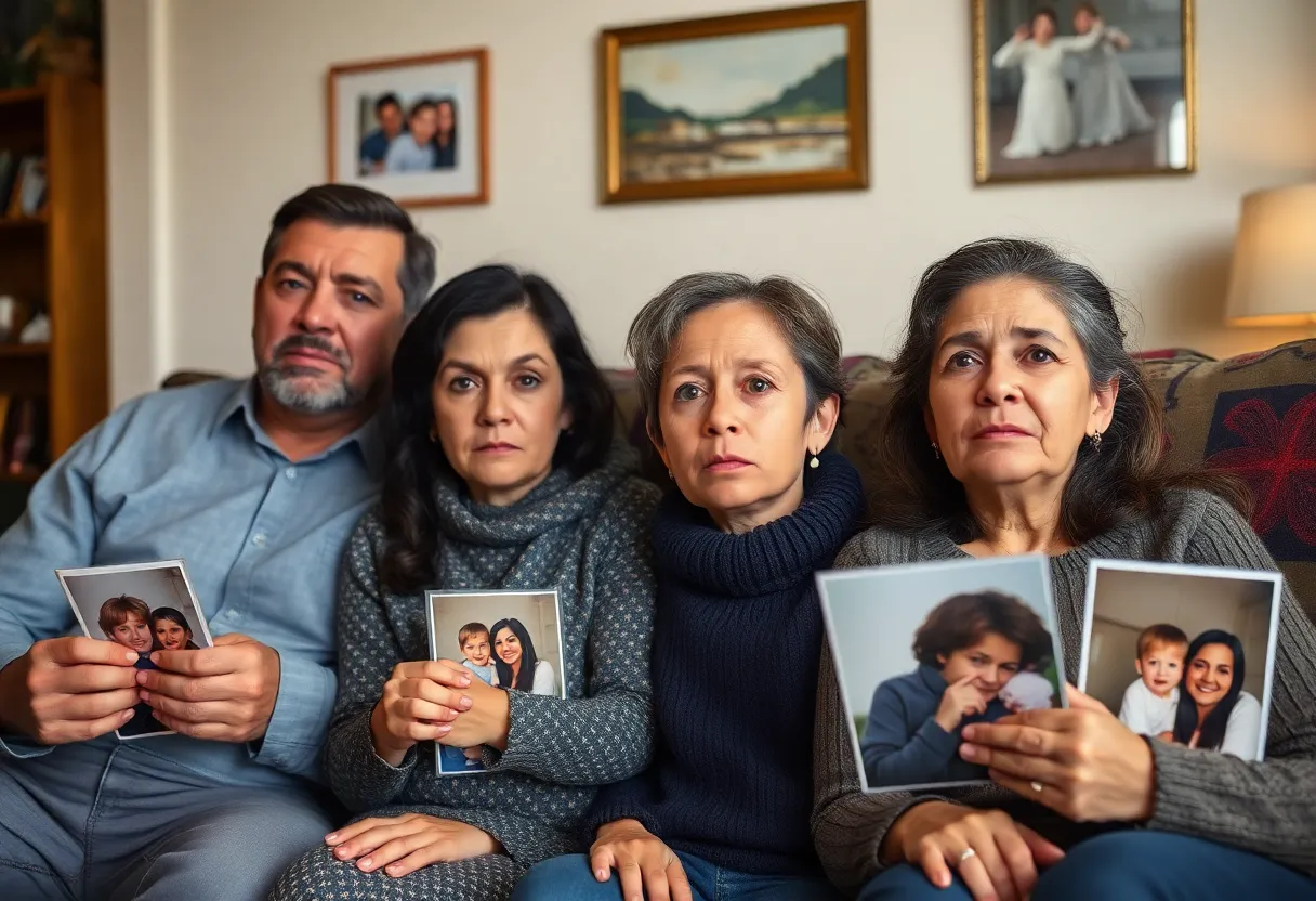 Family anxiously waiting for news of their wrongfully deported loved one.