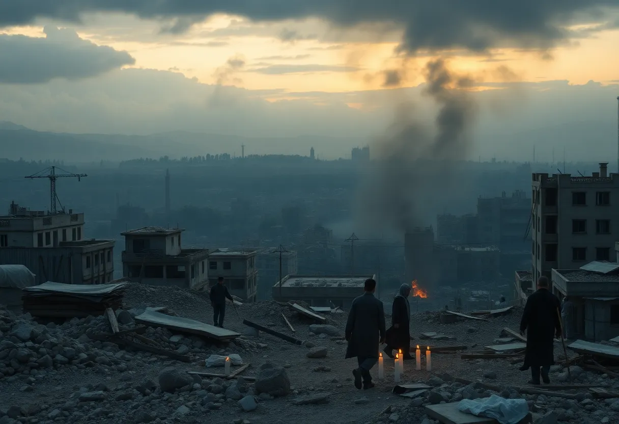 Destruction in a war zone illustrating the humanitarian crisis in Ukraine