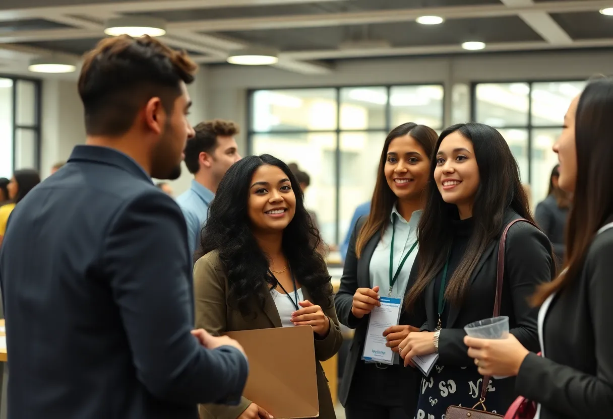 Students networking at the Kappa Alpha Pi event at the University of Mississippi
