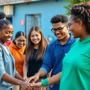 Participants of the Leadership Lafayette program in a community setting