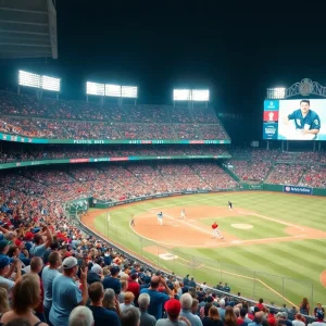 Ole Miss Rebels baseball team celebrating a victory
