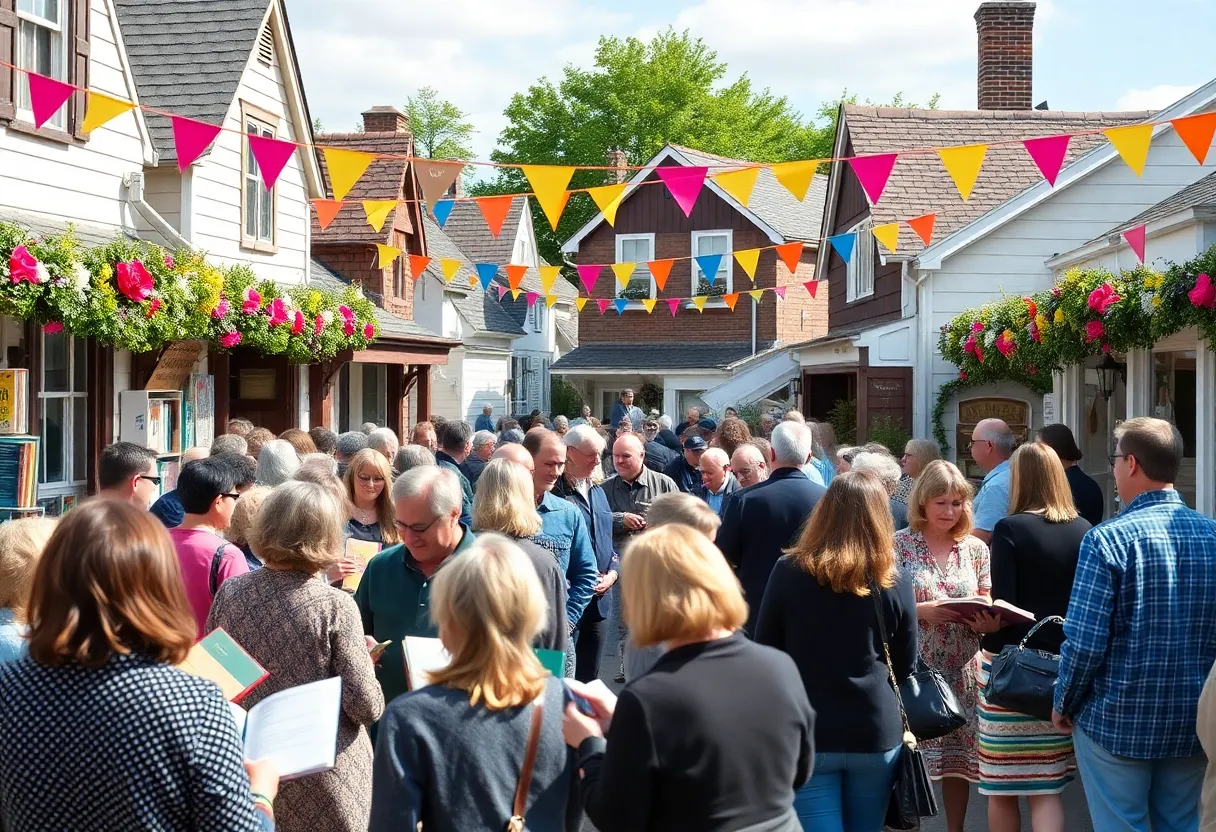 People participating in the Oxford Conference for the Book