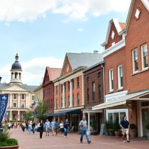 Scenic view of Oxford, Mississippi, showcasing community and college life
