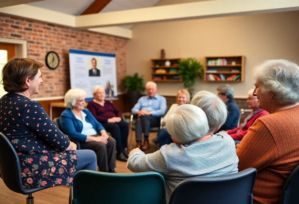 Participants at the Oxford Parkinson’s Support Group engaging in activities