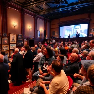 Audience enjoying the Stranger Than Fiction Film Festival at Capri Theatre