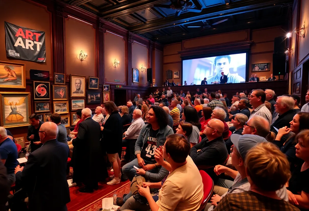 Audience enjoying the Stranger Than Fiction Film Festival at Capri Theatre