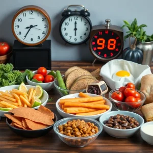 Healthy meal options during time-restricted eating