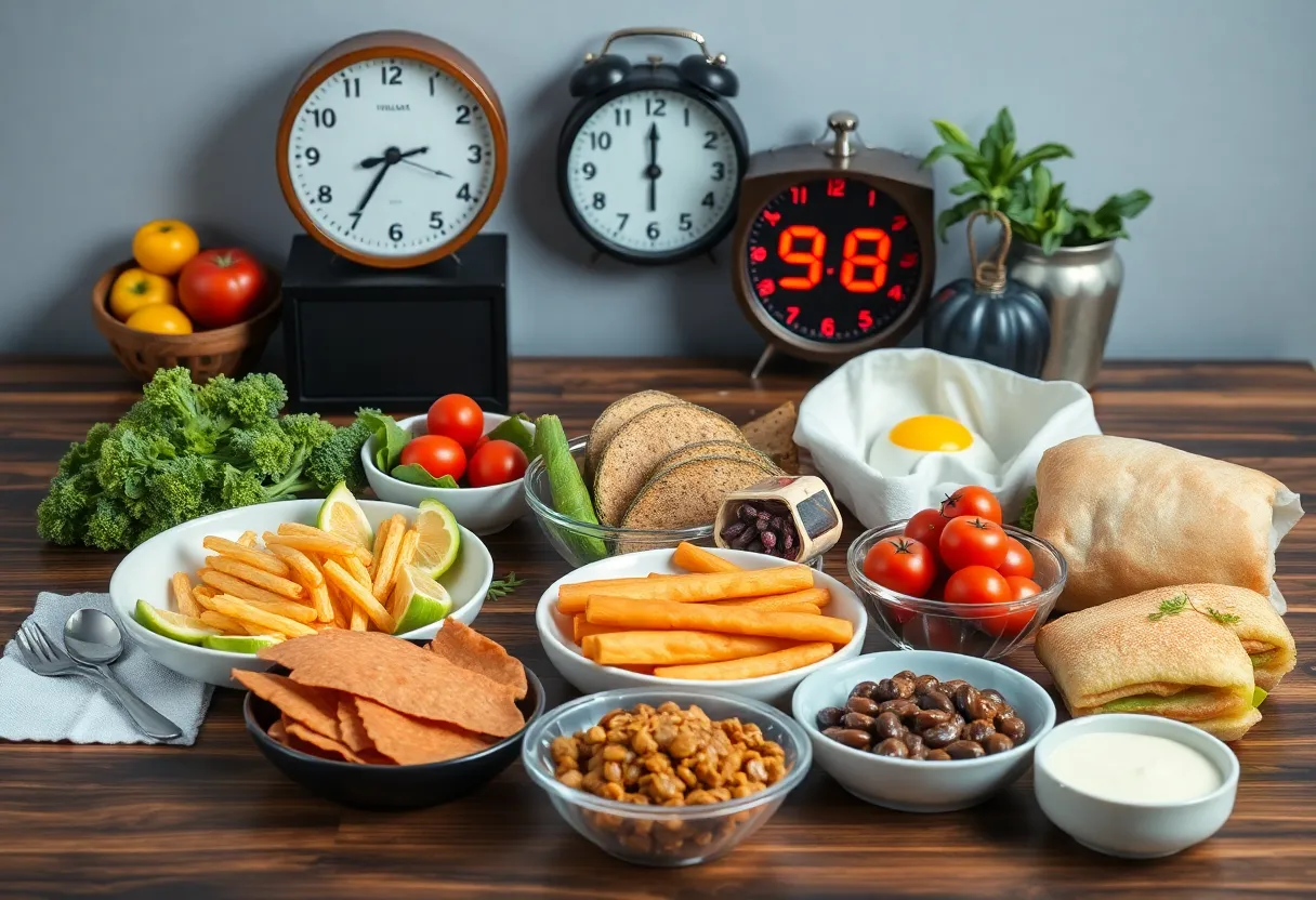 Healthy meal options during time-restricted eating