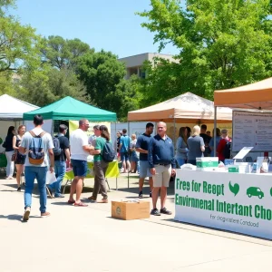 Students engaging at University of Mississippi Ecofest