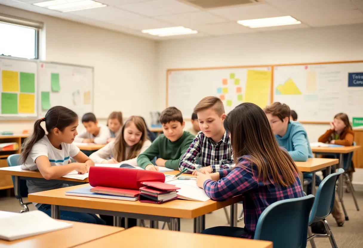 Students participating in a writing workshop at the University of Mississippi