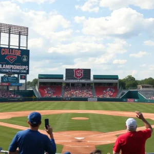 Fans at the 2025 NCAA Baseball Tournament