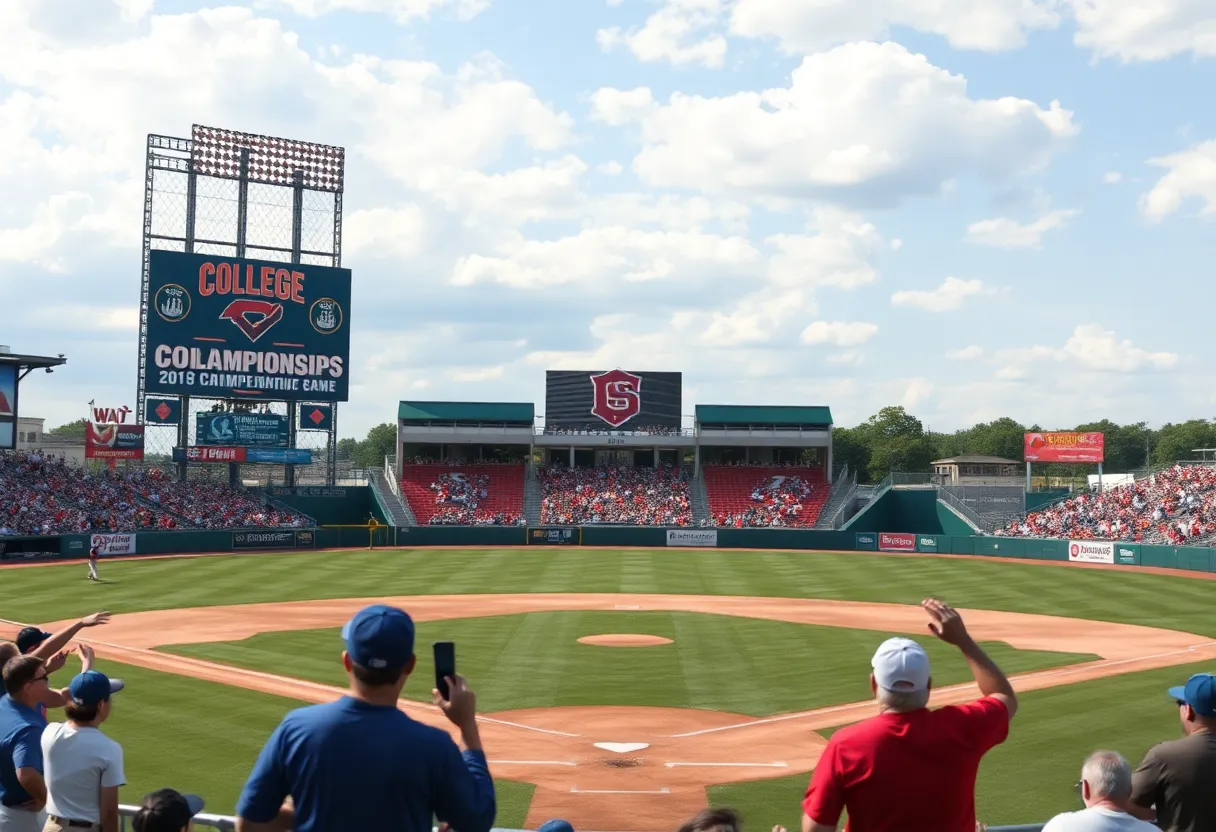 Fans at the 2025 NCAA Baseball Tournament