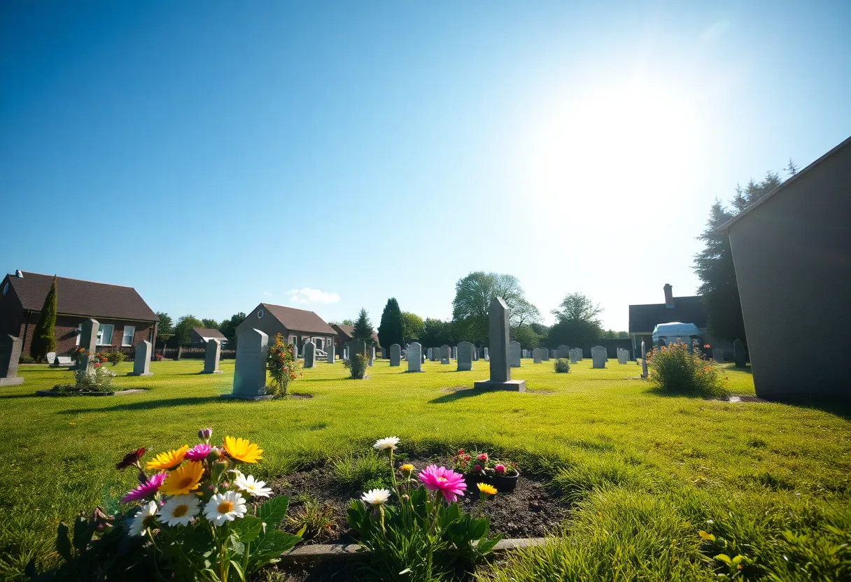 Memorial scene for Agnes Virginia Catchings Stolte