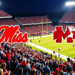 Ole Miss Rebels and Mississippi State Bulldogs football game