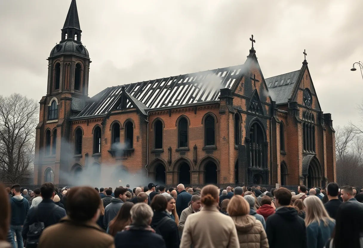 Ruins of Clayborn Temple following the fire incident.