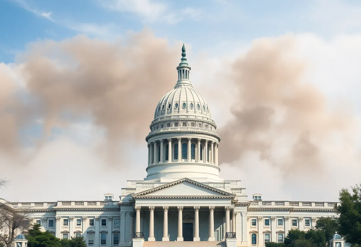 Congress building representing the vote against California's environmental authority