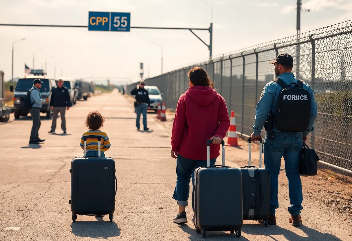 Family members of El Chapo crossing the U.S.-Mexico border