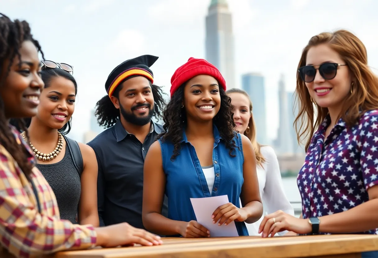 Contestants competing in challenges for U.S. citizenship