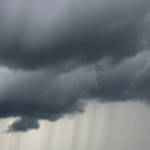 Cloudy sky over Memphis with rain clouds