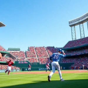 Ole Miss baseball team playing in the NCAA tournament at Swayze Field