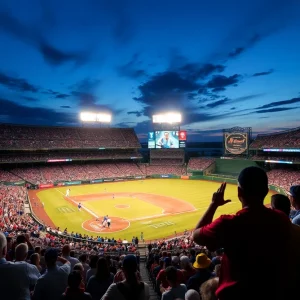 Ole Miss Rebels baseball team playing at Swayze Field.
